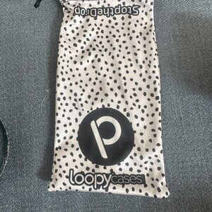 Loopy phone case- Mocha Dots